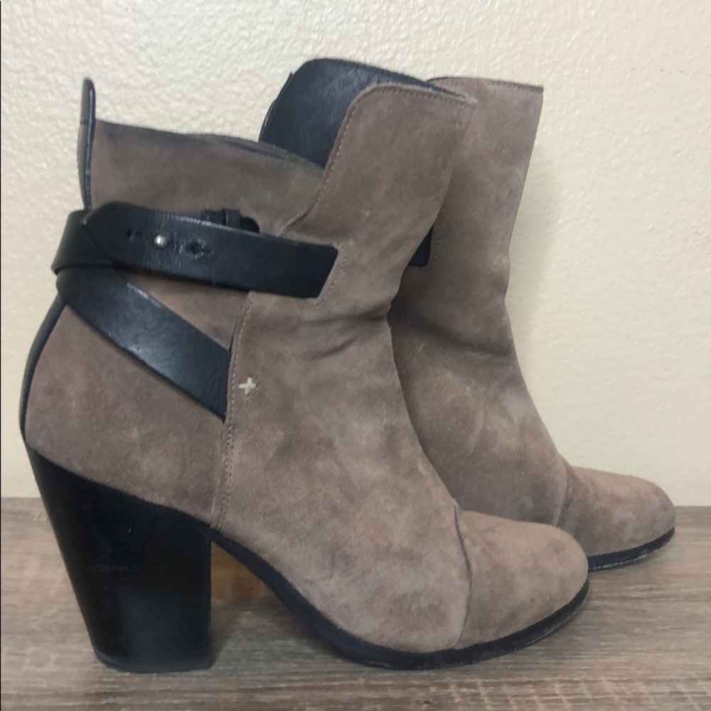 Rag & Bone ankle leather boots tan👢